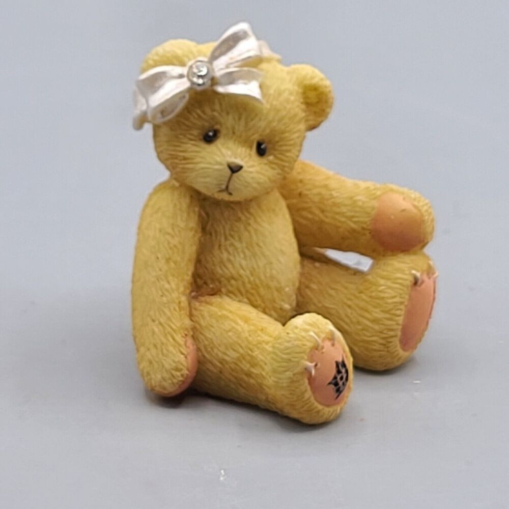 1998 Cherished Teddies April Birthstone Bear Avon Exclusive 516678 Enesco